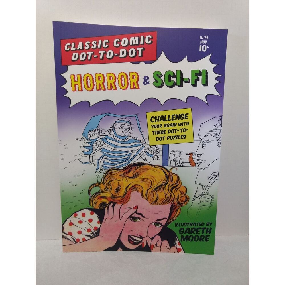 Classic Comic Dot to Dot - Horror and Sci-Fi - 128 Pages